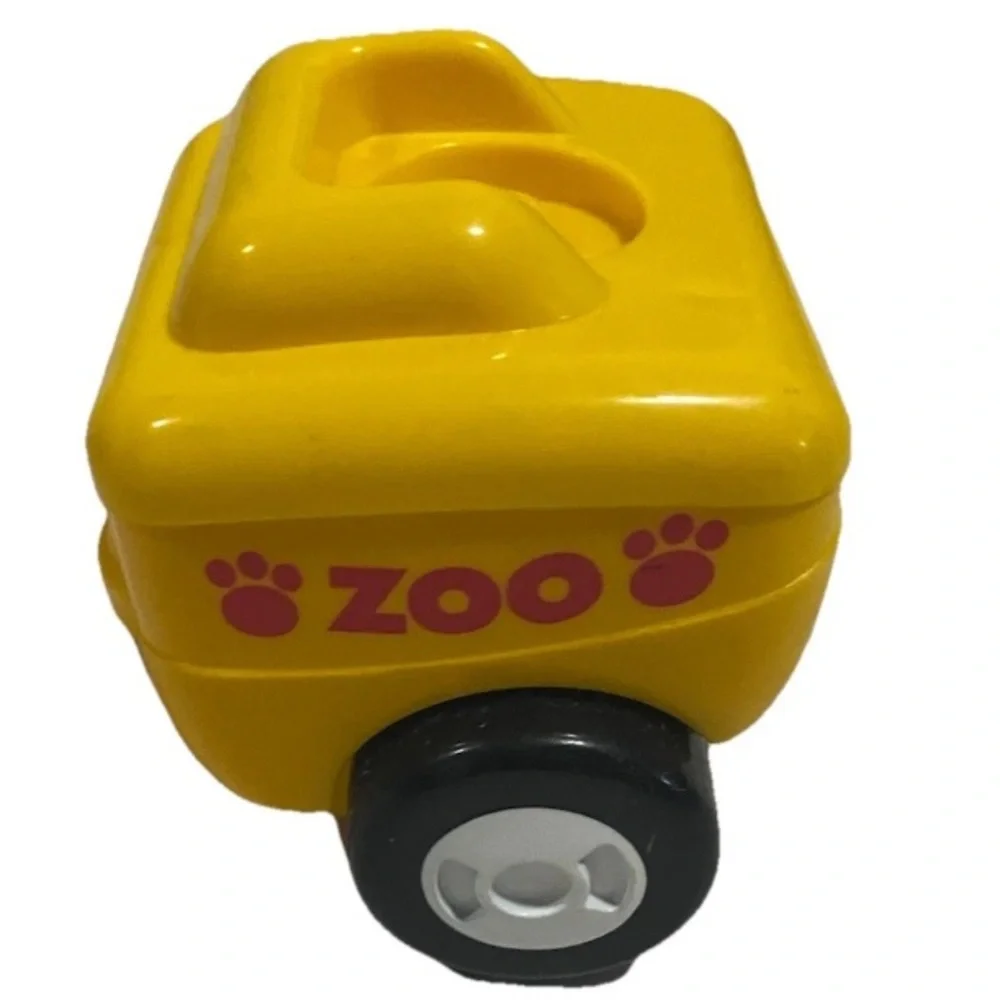 Little Tikes Vintage Toddler Zoo Animal Toy Train Set Red Purple Yellow